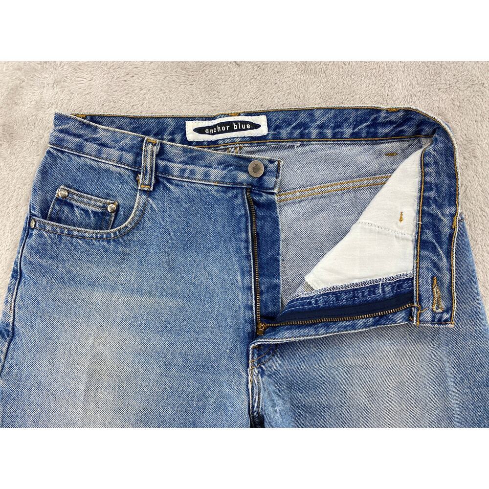 Anchor Blue Vintage Light Wash Denim Shorts Women's Size 9/10 High Rise 90s Jort - Picture 5 of 7